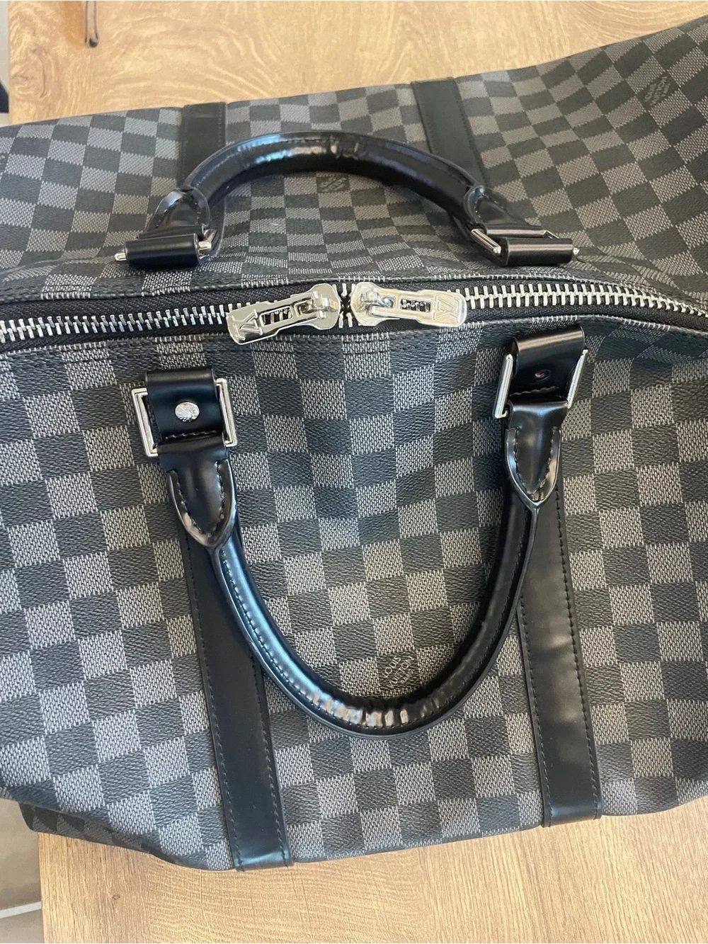Classic Gray and black Checkerboard Weekender Bag